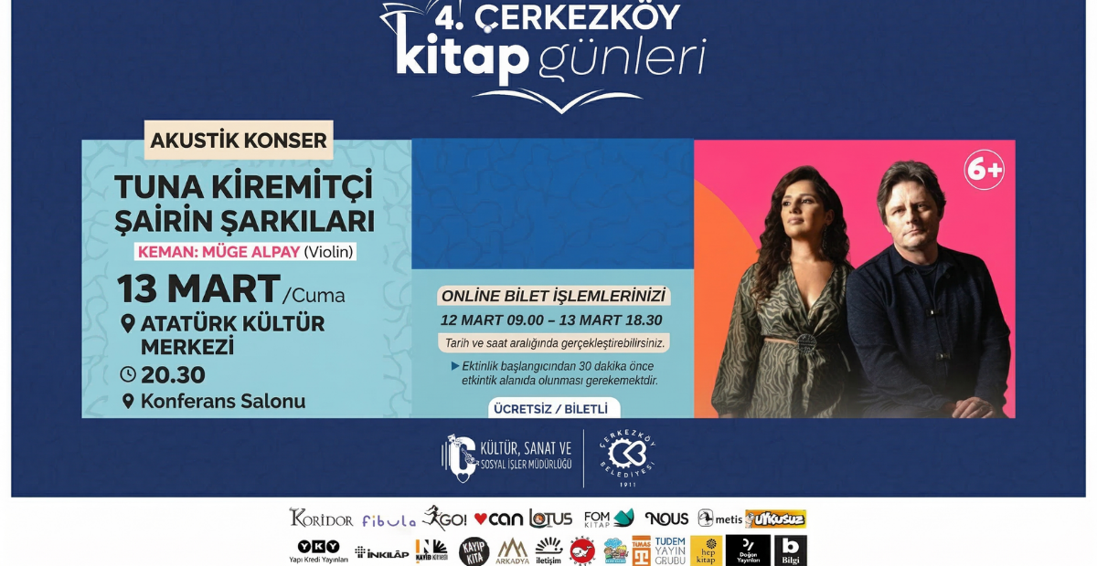 Çerkezköy’de Edebiyat Ve Müziğin Buluşacağı Gece: Ücretsiz Konser İçin Geri Sayım Başladı!