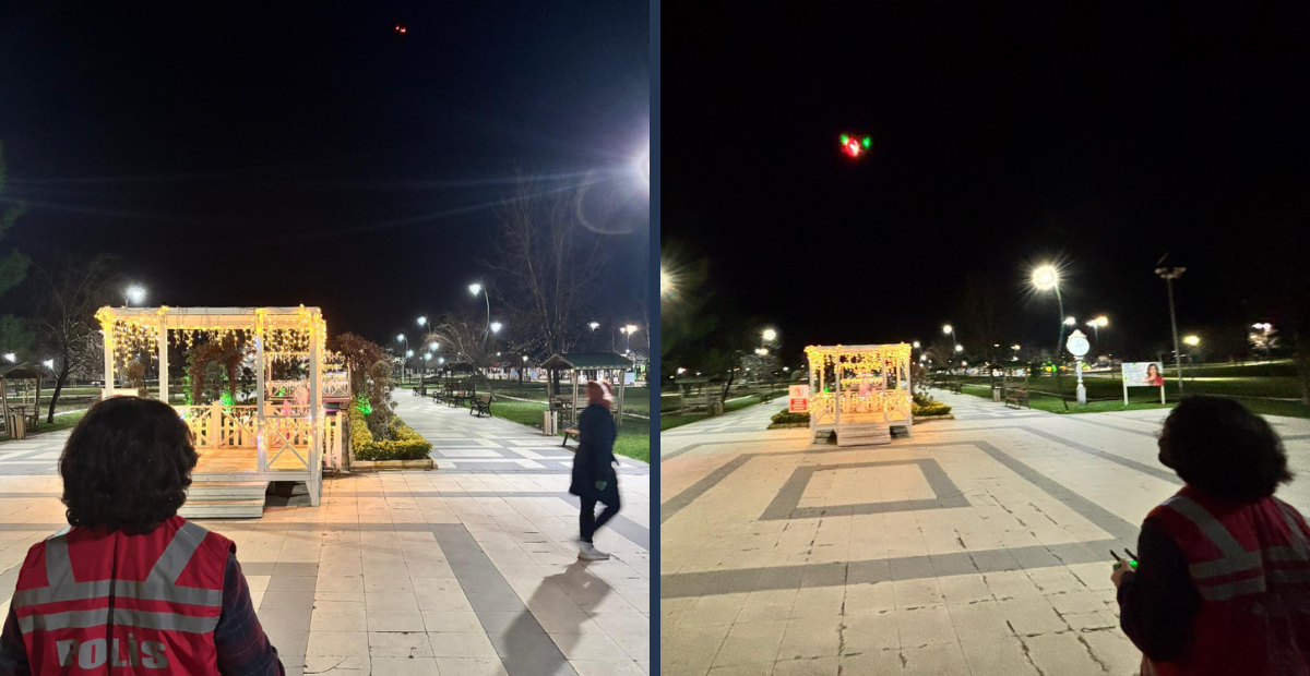 Tekirdağ Çorlu’da Dron Destekli Denetimler Sürüyor