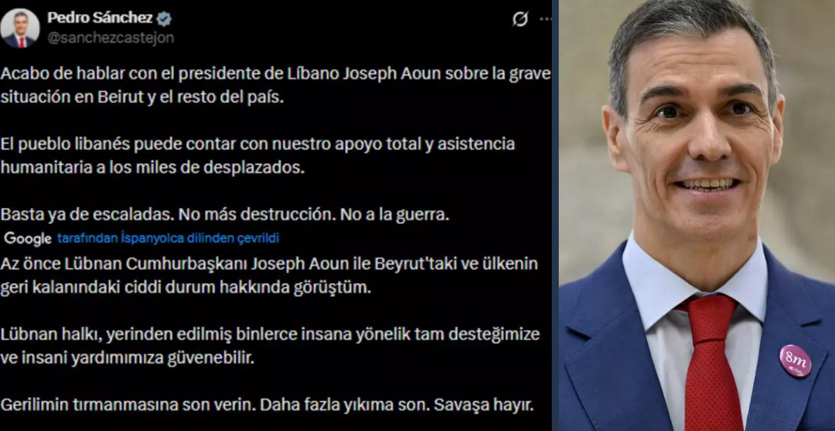 İspanya’dan Orta Doğu’da Yeni Rest: Lübnan’ın Yanındayız