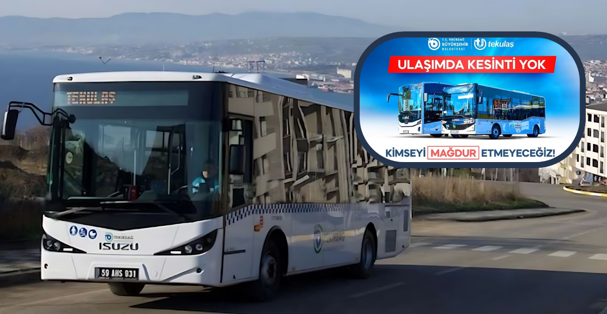 80 Numara Kaldırıldı! Tekirdağ Saray’a Ulaşımda Yeni Dönem Başlıyor