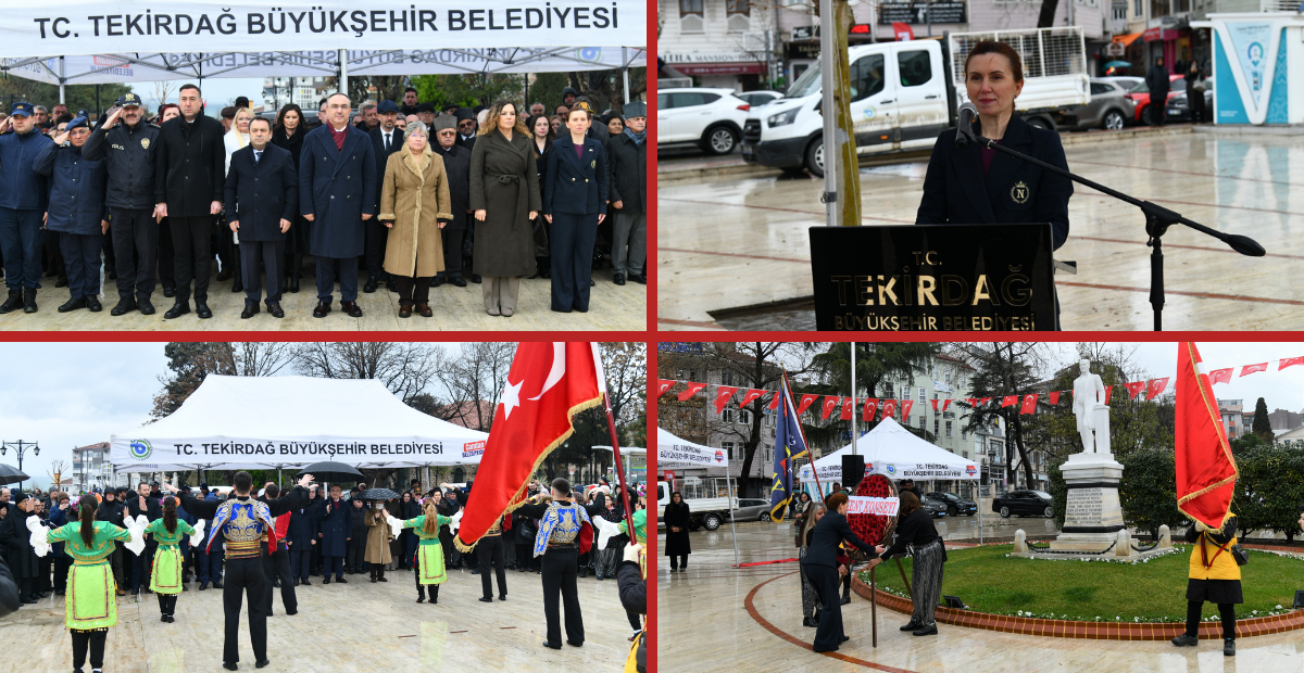 Atatürk’ün Tekirdağ’a Gelişinin 111. Yılı Törenle Kutlandı