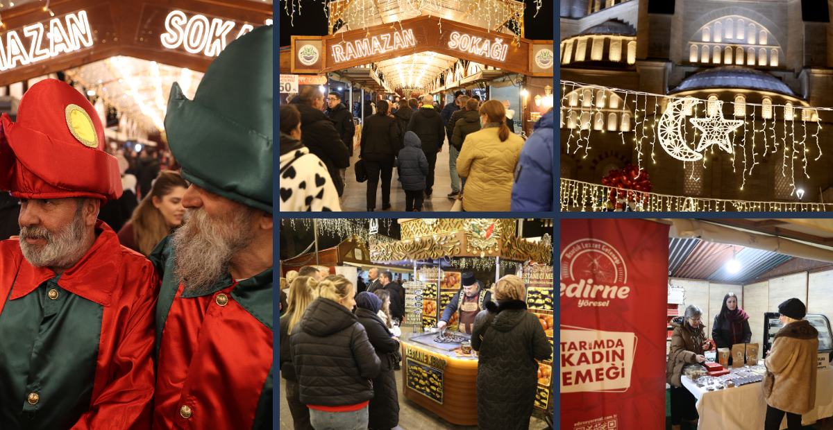 Edirne Selimiye Meydanı’nda Ramazan Coşkusu Başladı! Ramazan Sokağı Törenle Açıldı