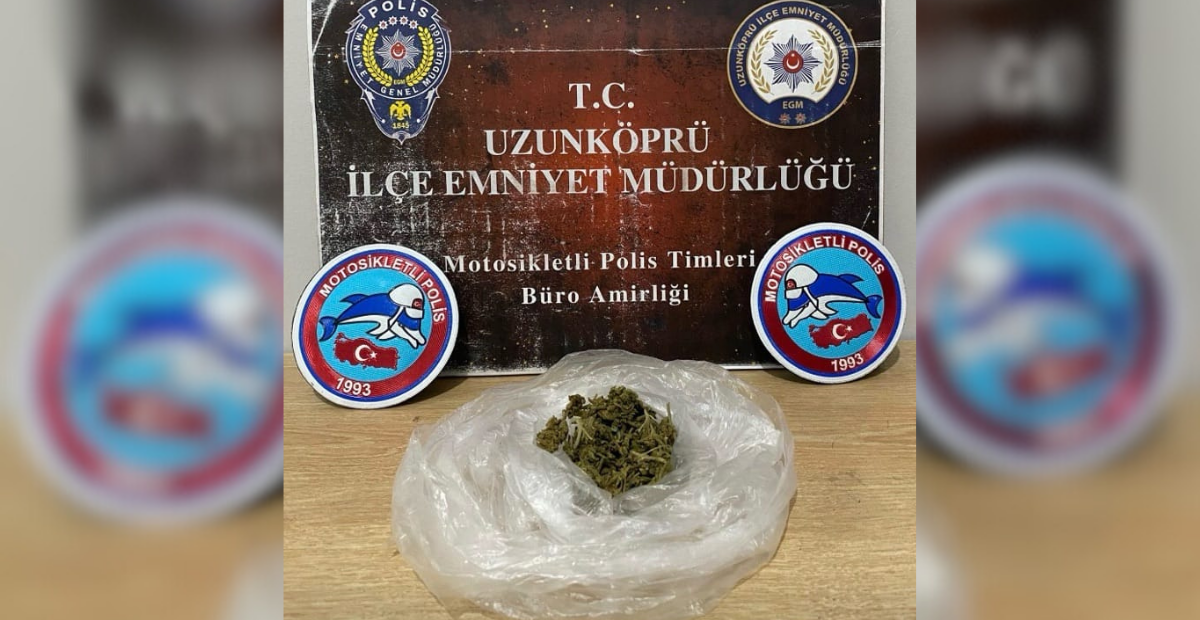 Edirne Uzunköprü’de Uyuşturucuyla Yakalanan Şüpheli Gözaltına Alındı