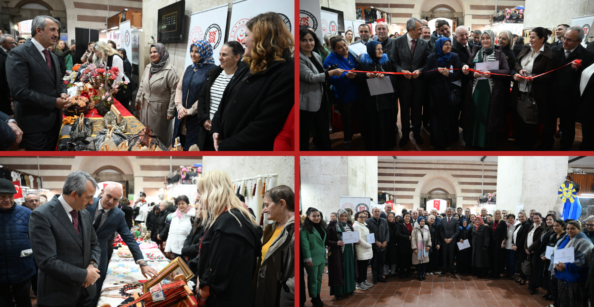 Edirne’de SODAM Kursiyerlerinin El Emeği Ürünleri Sergilendi