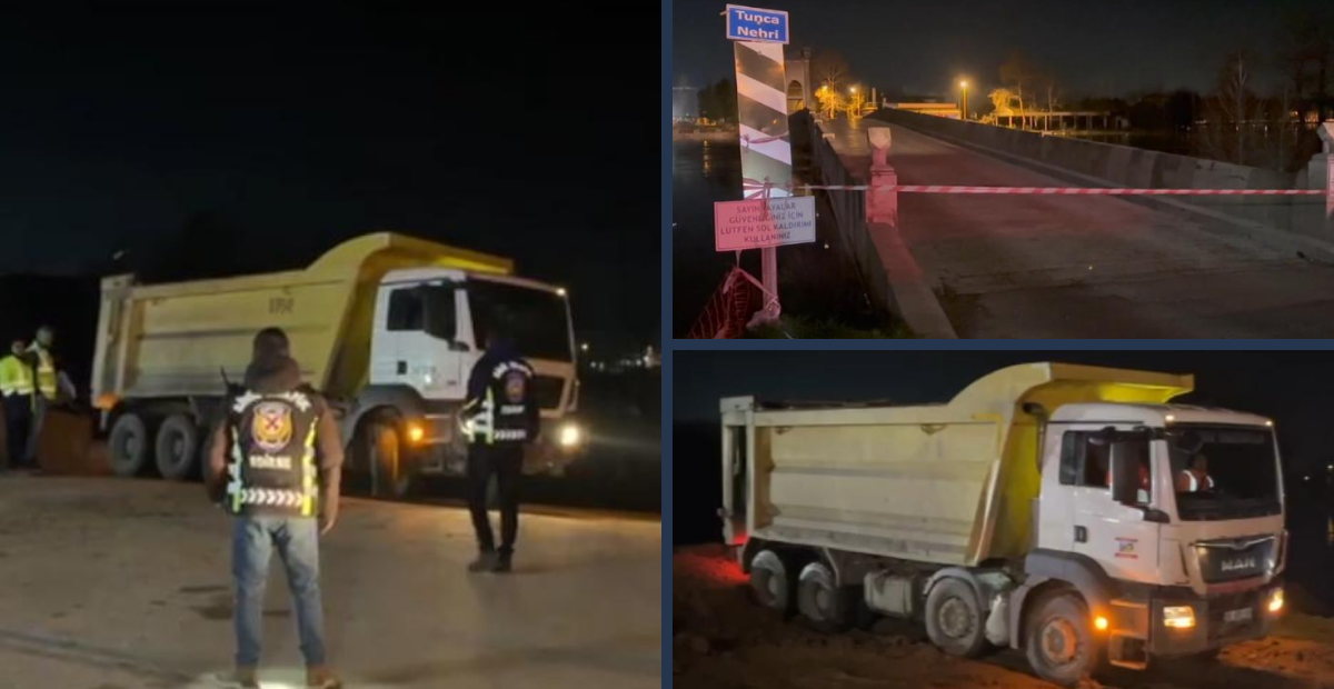 Edirne’de Taşkın Alarmı! Ada Tahliye Ediliyor, Tunca Köprüsü Kapatıldı