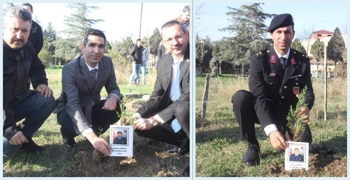 Kırklareli Pınarhisar’da Şehit Askerler İçin Fidan Dikildi
