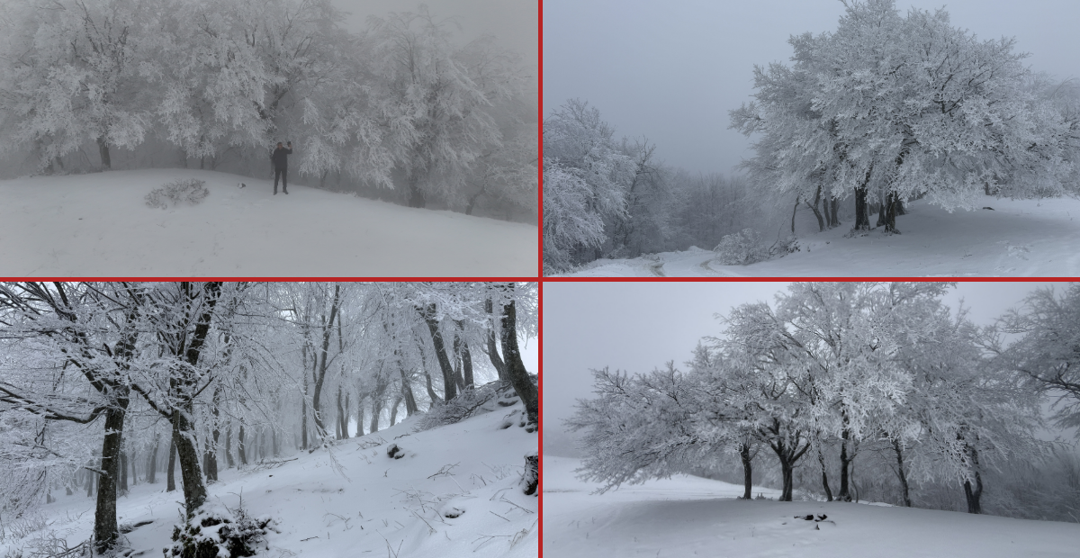 Ganos Dağı Beyaza Büründü, Ortaya Kartpostallık Manzaralar Çıktı