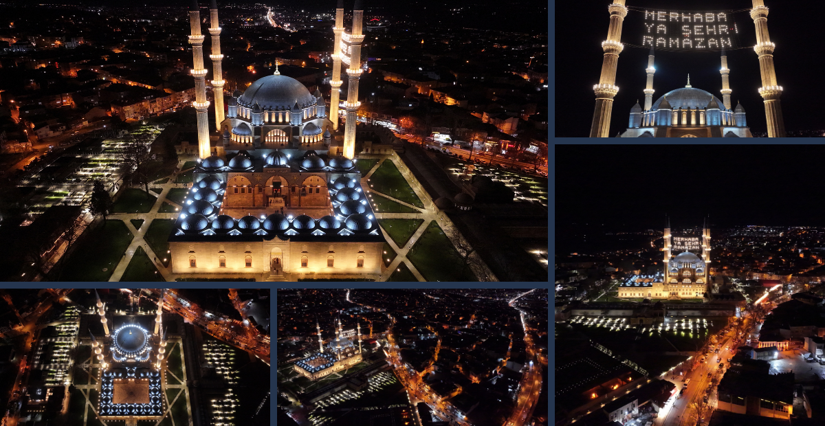 Mimar Sinan’ın Ustalık Eseri Selimiye Camisi Işıl Işıl! Yenilenen Aydınlatma İlk Kez Görüntülendi