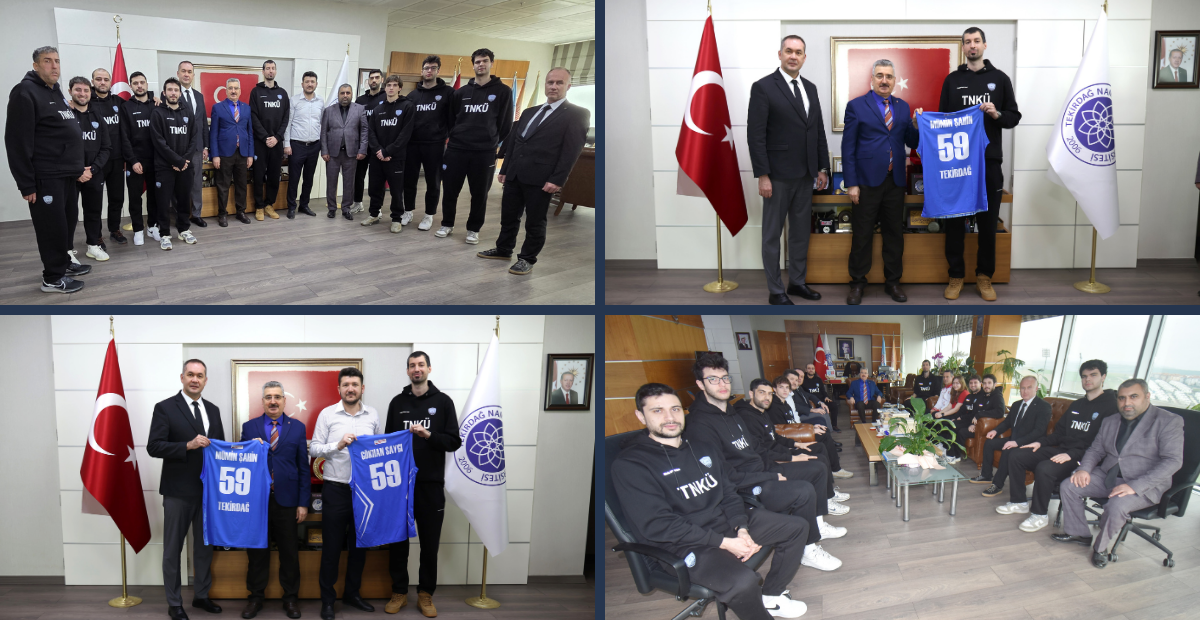 Namağlup Şampiyon Takım Rektörlükte! Tekirdağ NKÜ Basketbol Ekibi Hedef Büyüttü