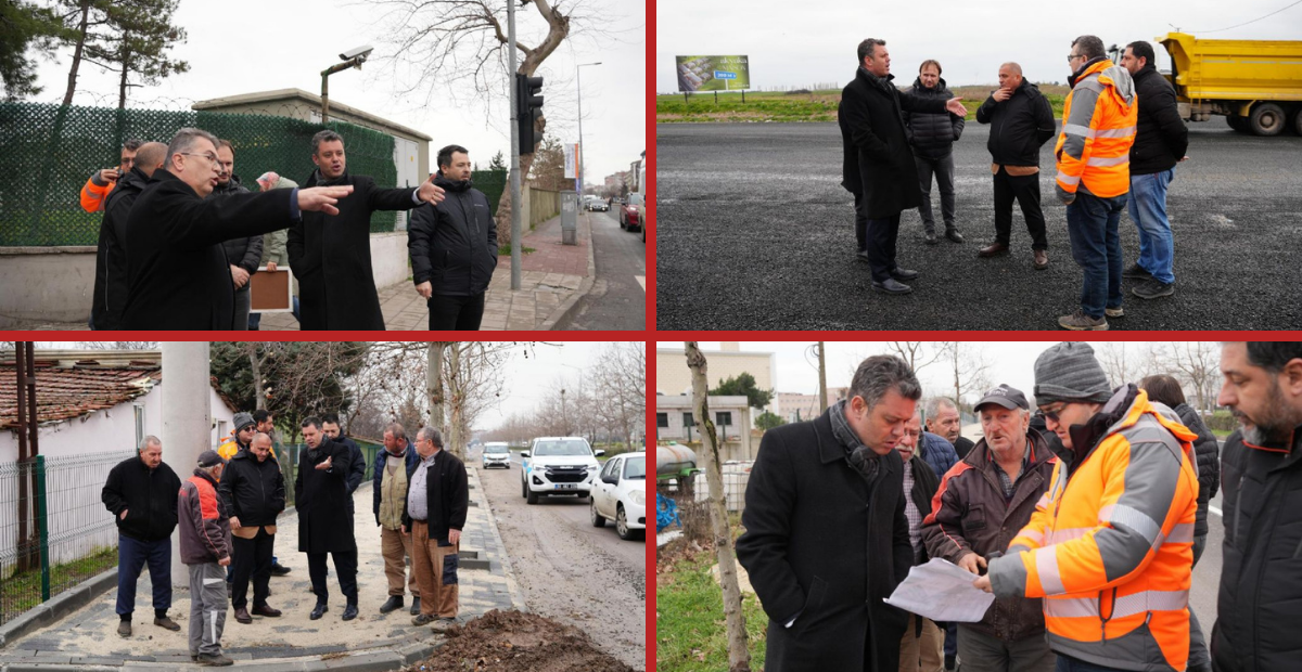 Tekirdağ Çorlu’da Ulaşım İçin Sahaya İndiler: Ana Arterlerde İnceleme Yapıldı