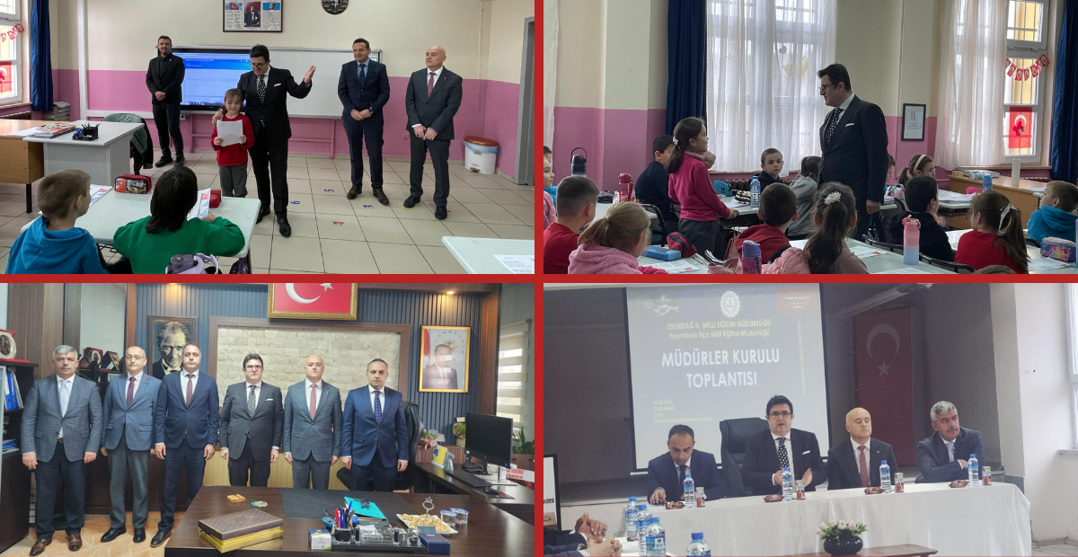 Tekirdağ İl Milli Eğitim Müdürü Yeniyol Hayrabolu’da Okulları Yerinde İnceledi