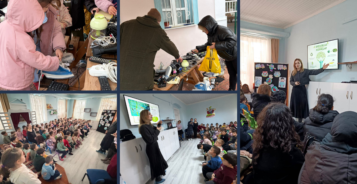 Tekirdağ Süleymanpaşa’da Minikler Harekete Geçti! 50 Kilo Elektronik Atık Topladılar