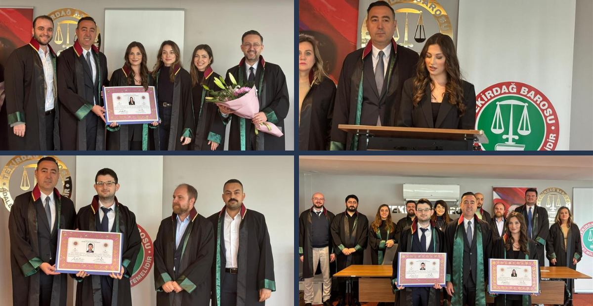 Tekirdağ’da Avukatlık Töreninde Cübbe Giyen Genç Hukukçulara Kritik Mesajlar