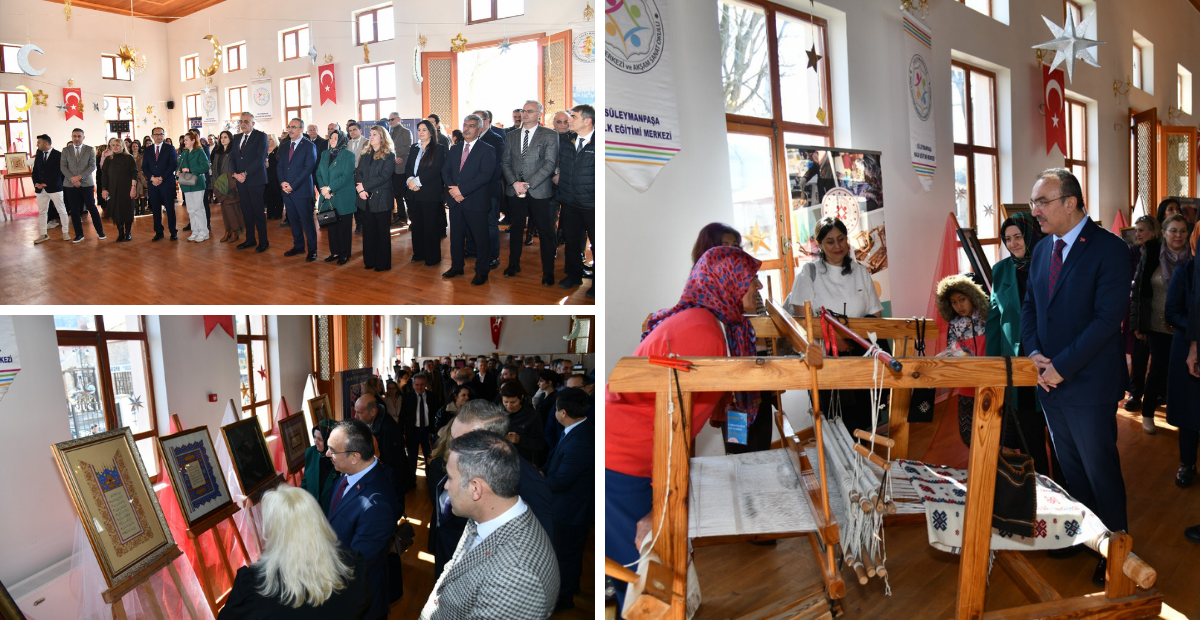 Tekirdağ’da Duygulandıran Sergi! Değerler Sanatın Diliyle Anlatıldı