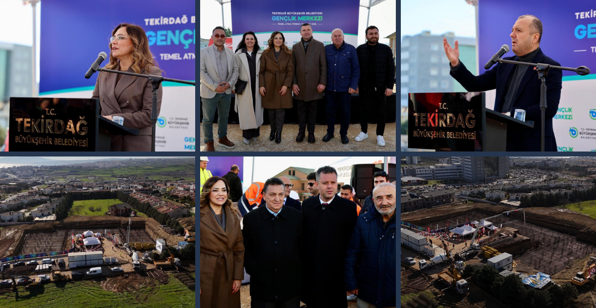 Tekirdağ’da Gençler İçin Tarihi Adım! 7/24 Yaşayacak Dev Merkezin Temeli Atıldı