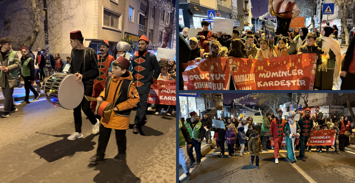 Tekirdağ’da Ramazan Coşkusu! Fener Alayıyla Caddeler Aydınlandı