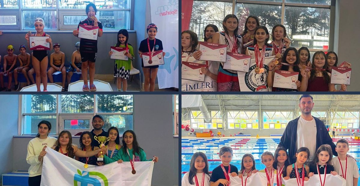 Tekirdağlı Minik Yüzücülerden Madalya Gururu! Bayrak Takımı Kürsüde