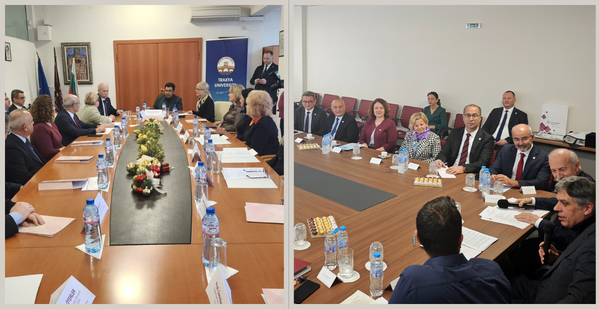 Trakya Üniversitesi’nden Bulgaristan’da Akademik İş Birliği Temasları