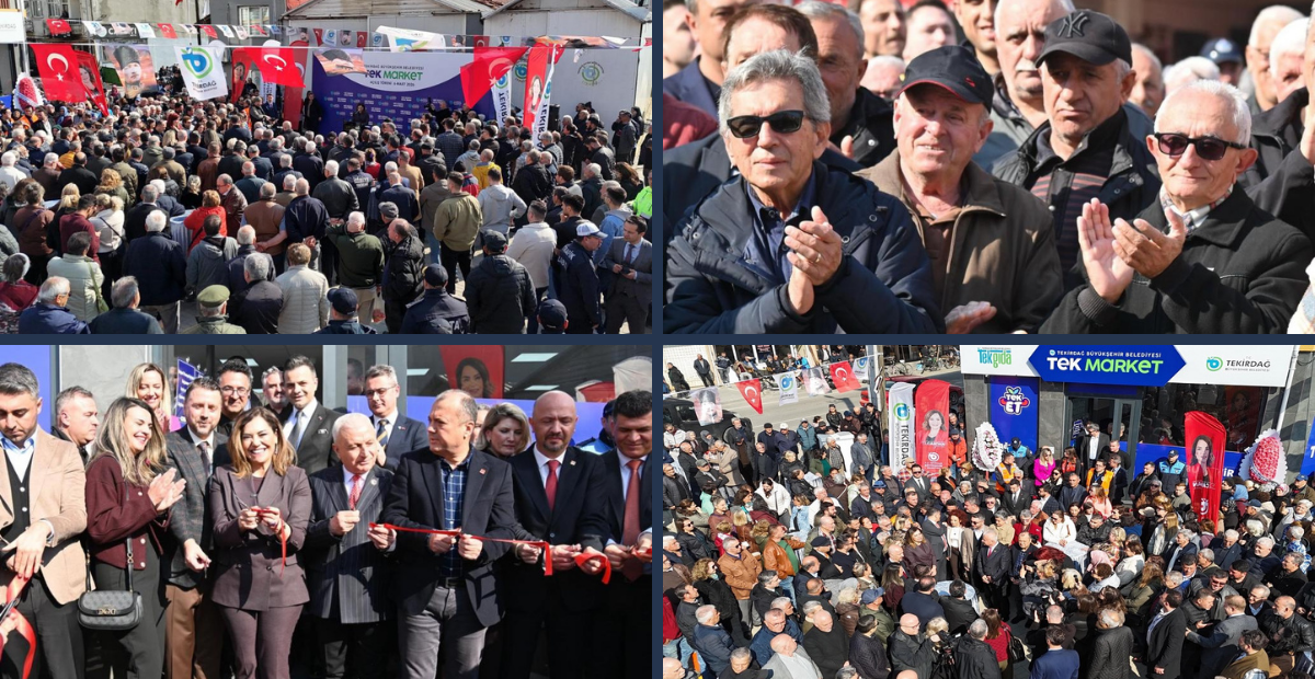 Vatandaşın Bütçesine Nefes! TEK Market Şarköy’de Açıldı, Açılışa Yoğun İlgi